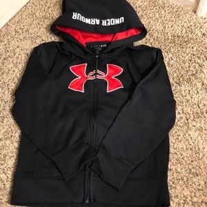 Under armour boys zip up hoodie.